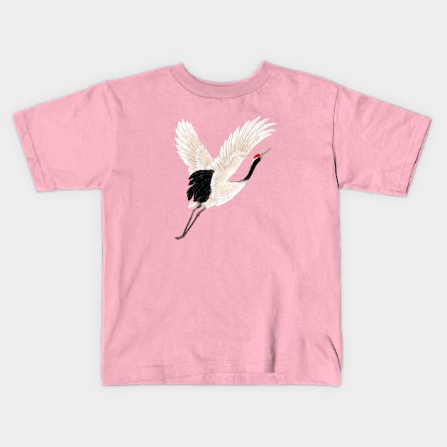 Awesome Crane Kids T-Shirt by Happy Art Designs